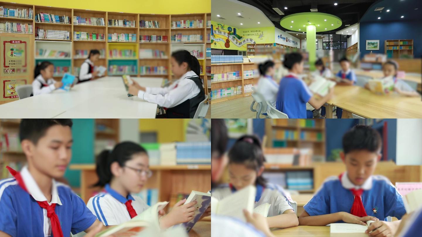 学生图书馆看书老师和学生交流