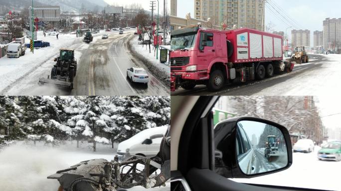 雪后铲雪车