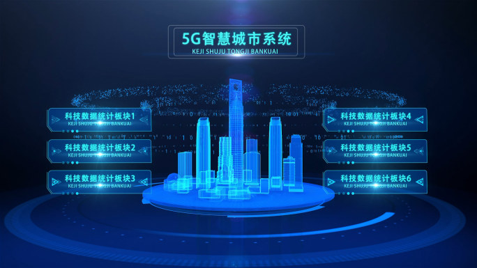 【原创】多组科技城市展示AE模板