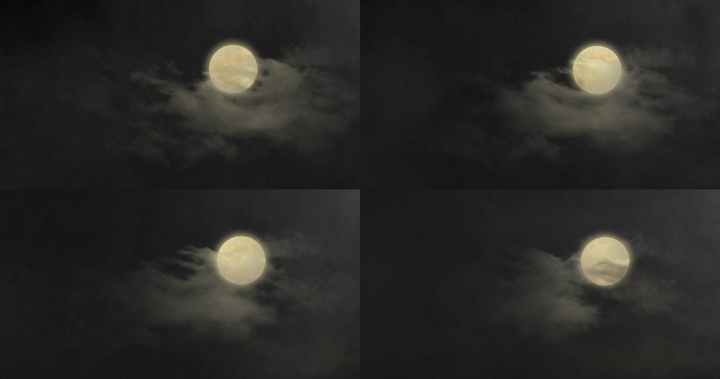 【原创】4K中秋月亮团聚满月