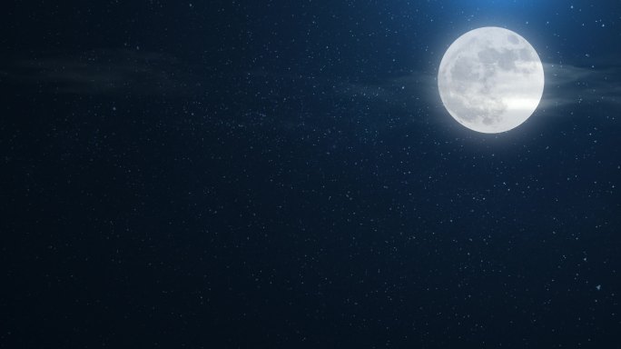 【原创】4K中秋月亮夜晚星空月亮