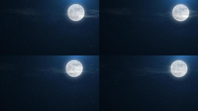 【原创】4K中秋月亮夜晚星空月亮