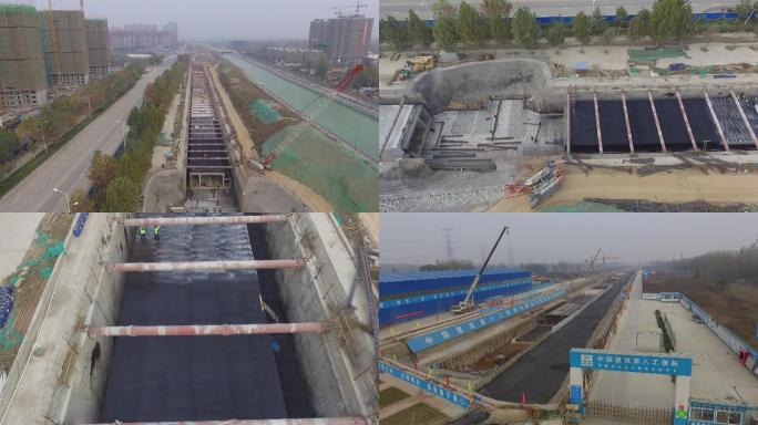 郑州管廊建设工地