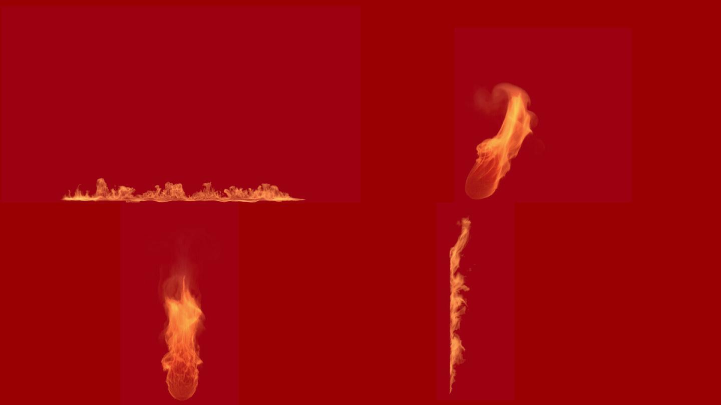 高清火，冲镜的火，火苗，爆炸后的火2