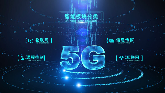 5G云计算行星式围绕科技模板B