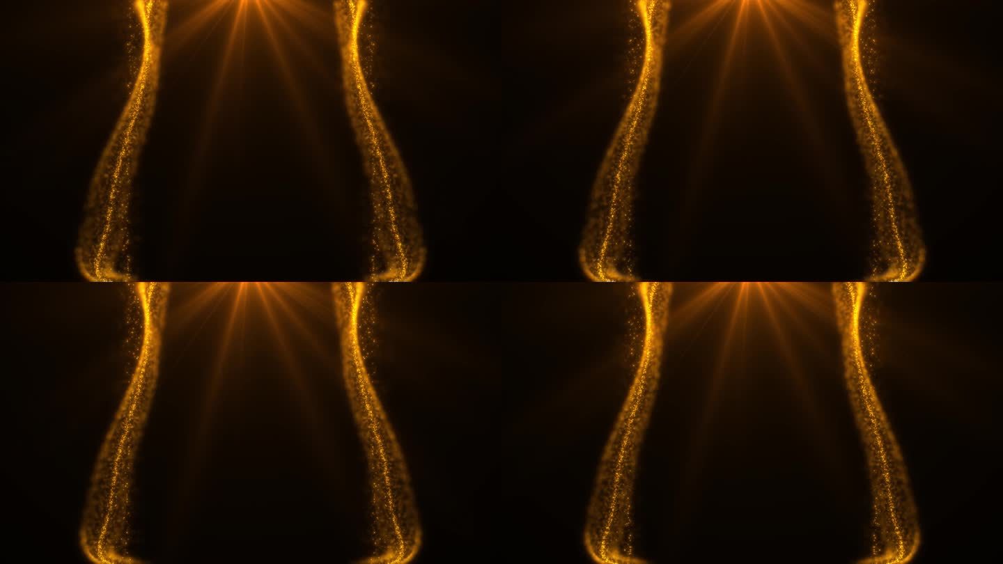 2015 4K金色微光动态粒子场景