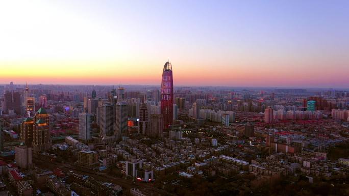 4k武汉加油城市夜景中国加油