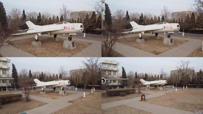 锦州辽沈战役纪念馆航飞机战机拍超清视频素