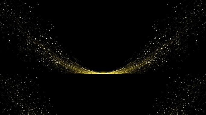 4K金色粒子线条舞台led（循环）