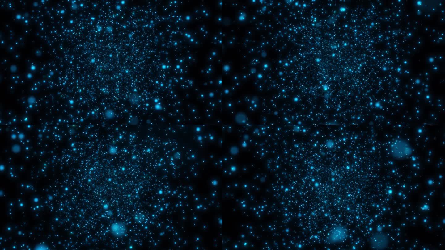 2204 4K蓝微光效动态粒子背景