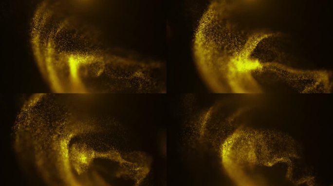 2098唯美金沙粒子飘动背景