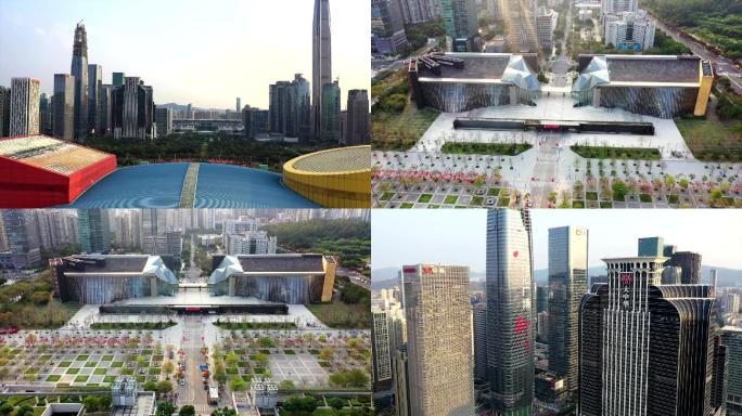 2020深圳市民中心航拍素材