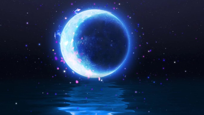 优美漂亮梦幻的月亮