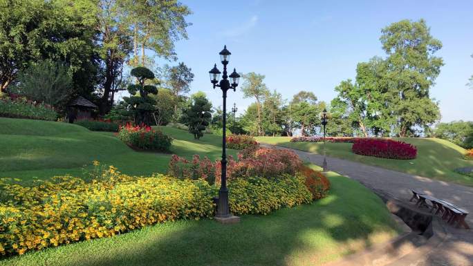 泰国清迈皇太后花园实拍