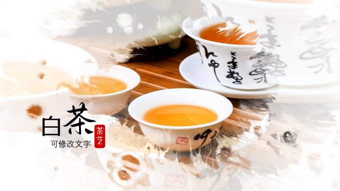 干净简洁明亮茶园茶山片头ae包装电子相册