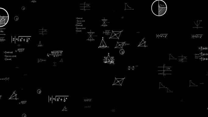 科技感数学公式背景