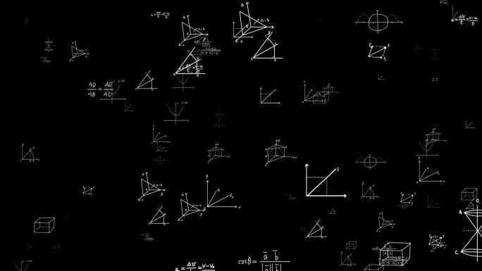 数学图形几何图形粒子视频
