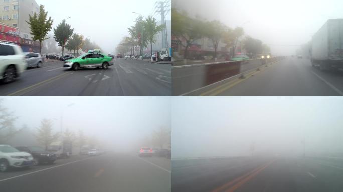 大雾天城市公路