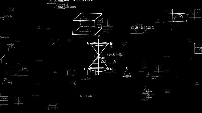 数学公式数学培训机构视频素材