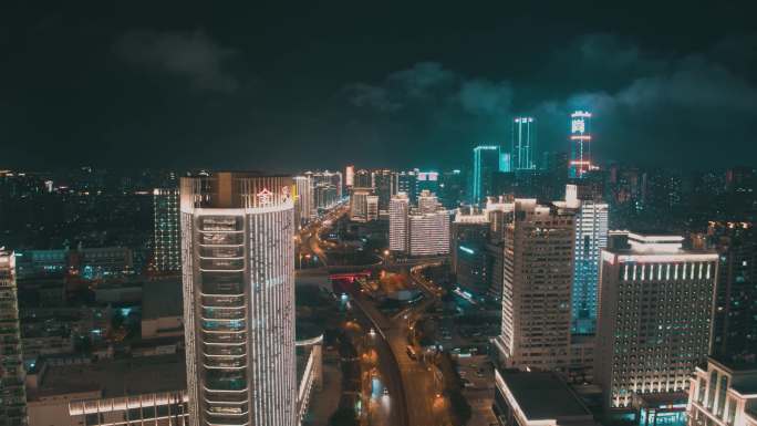 青岛山东路夜景