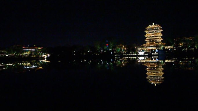 大明湖超然楼夜景