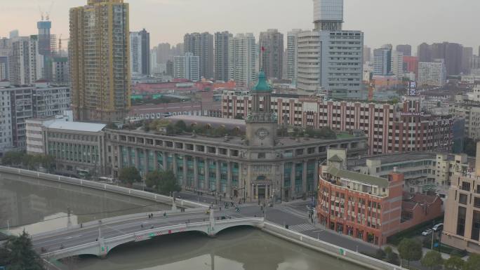 4k-log航拍上海邮政博物馆