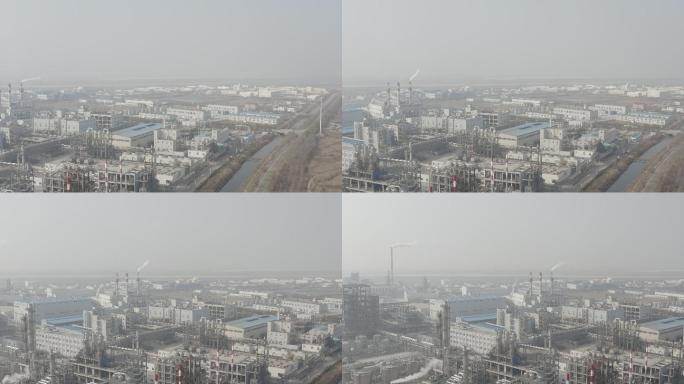 4kD-log航拍新河化工厂鸟瞰