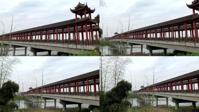 犍为马边河上的廊桥2（4K）