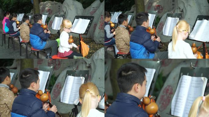 少数民族文化吹奏葫芦丝乐器民谣风俗