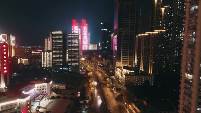 青岛山东路夜景