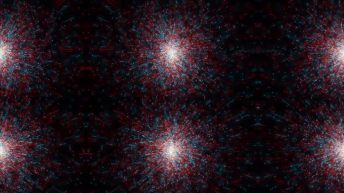 2331 4K动态红蓝粒子发散