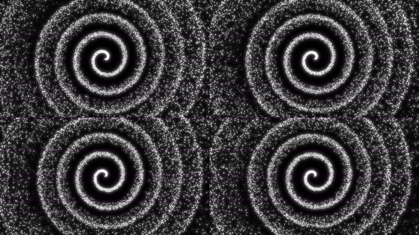2284 白色螺旋圈圈粒子