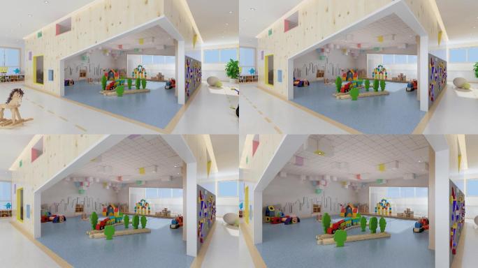 3D动画-幼儿园学教室早教中心活动室阅9