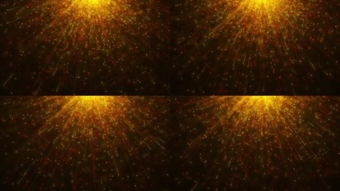 2334 4K动态金色光效粒子背景
