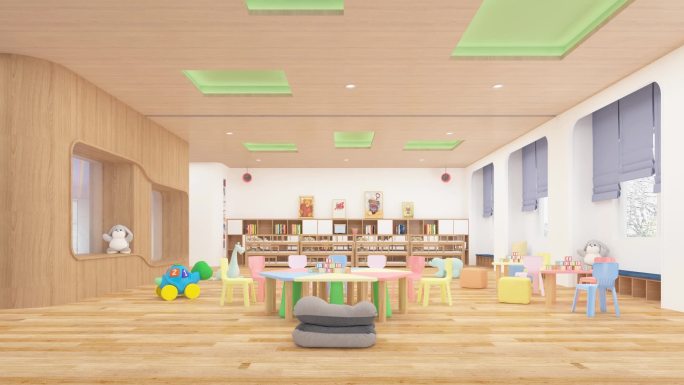 3D动画-幼儿园学教室早教中心活动室20
