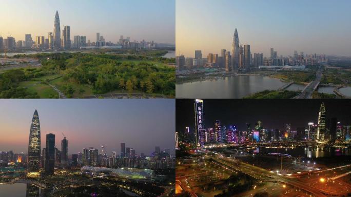 2020深圳湾公园航拍素材