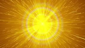 4k金色光佛光粒子循环背景视频素材