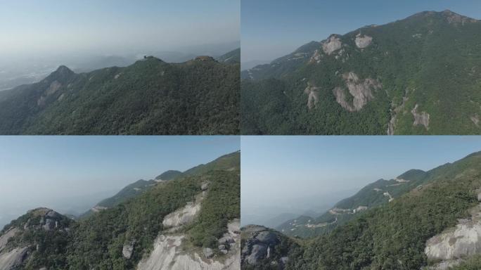 惠州罗浮山航拍，绿色大山风景