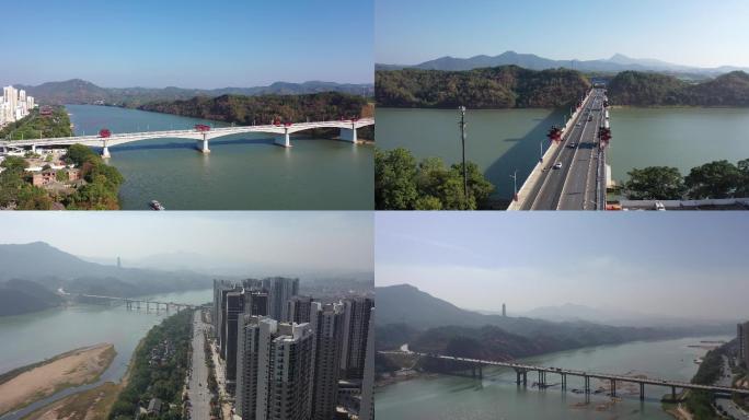 4K航拍赣州市赣县区绝美风景