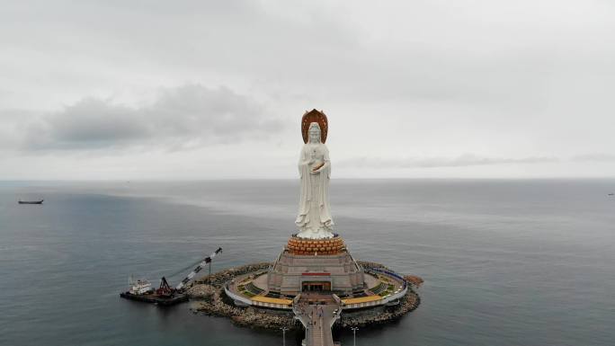 三亚南山南海观音航拍