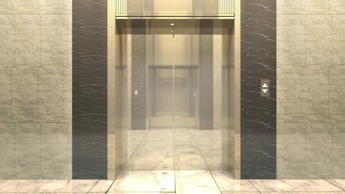 电梯写字楼电梯电梯开门公寓电梯