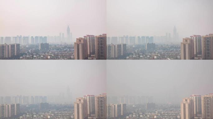 冬季城雾霾pm2.5空气污染