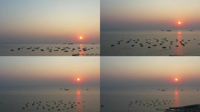 广西北海银滩落日