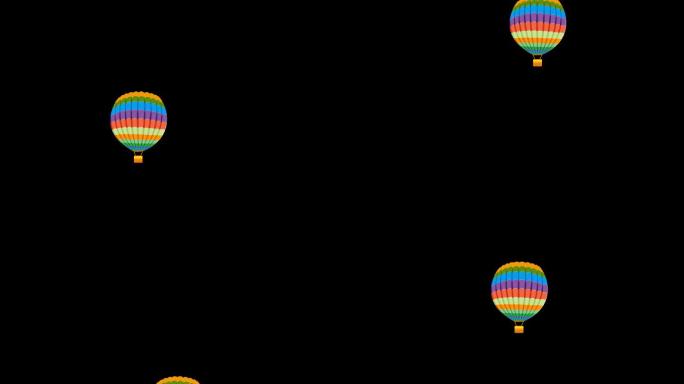 彩色热气球02