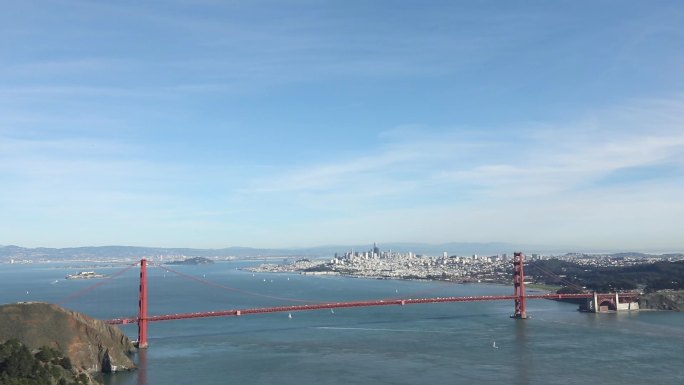 美国旧金山金门大桥延时
