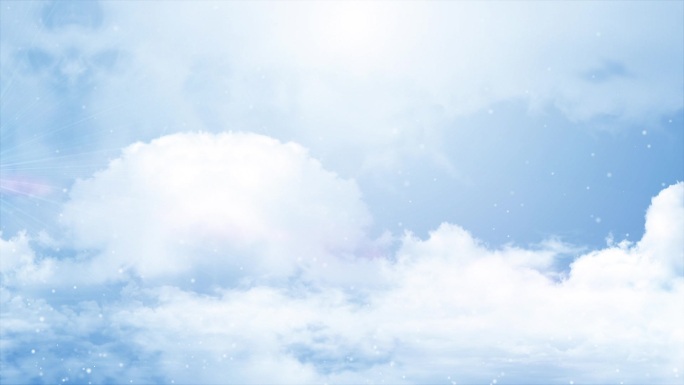 云层流动白云蓝天背景素材
