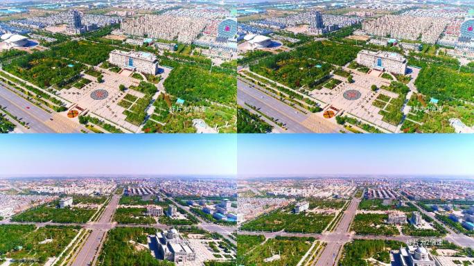 平罗县政府，城区大景