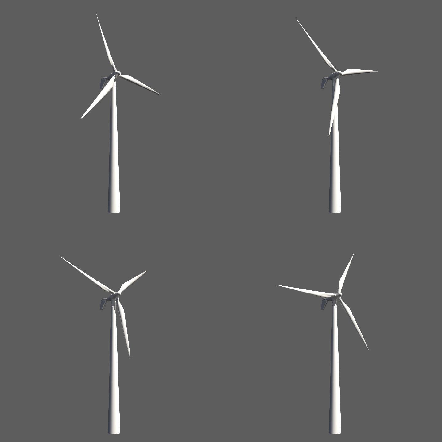 风力发电机通道素材