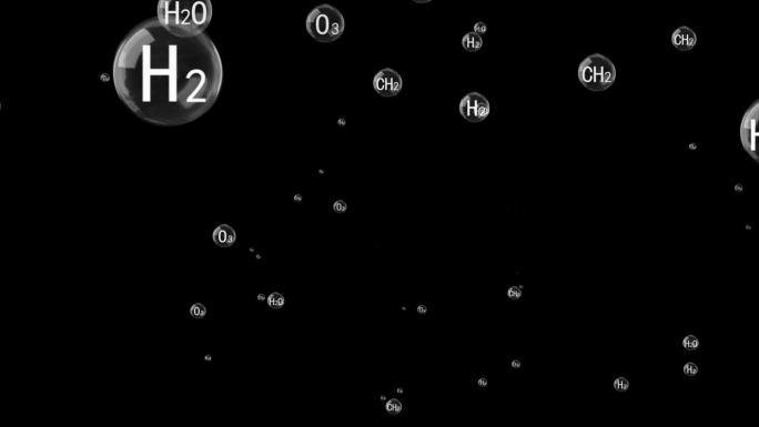 化学分子泡泡-无缝循环带通道