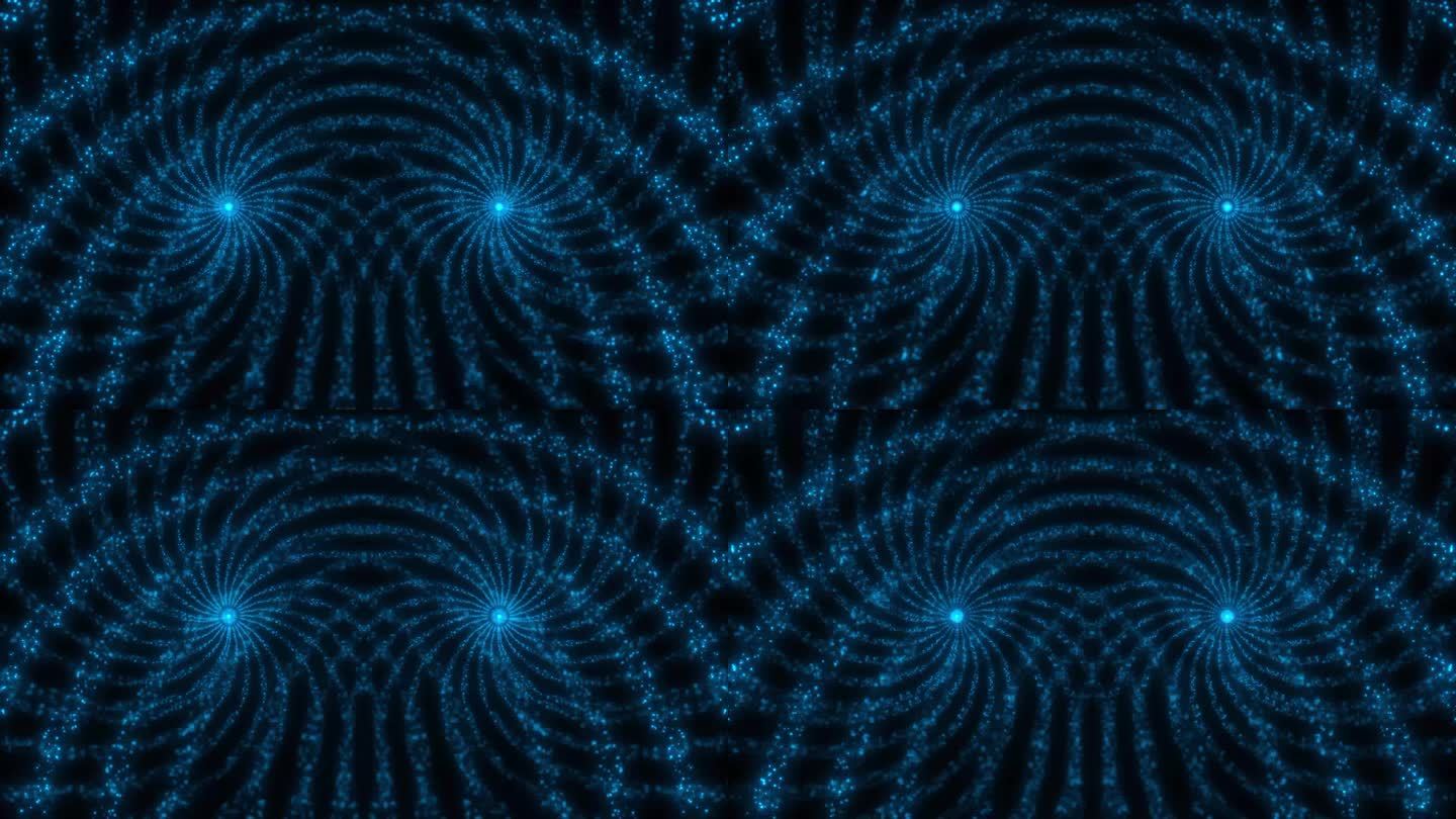 2564 蓝色粒子花纹流动背景